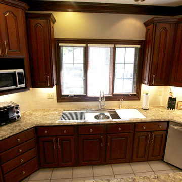 Cambria Nevern Countertops with Galley Workstation ~ Medina, OH