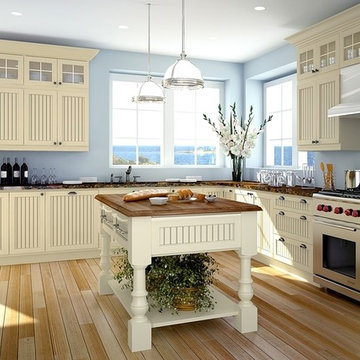 Canyon Creek Painted Cabinets | Cape Cod Solid Door