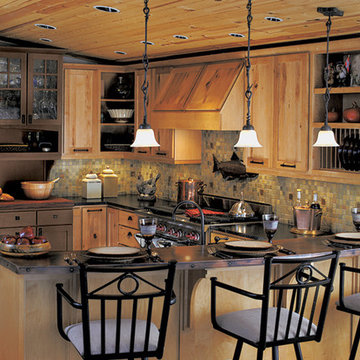 Canyon Creek Cornerstone - Shaker in Rustic Maple in a Pecan finish