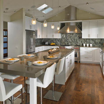 Captivating Kitchen With Open Cabinetry