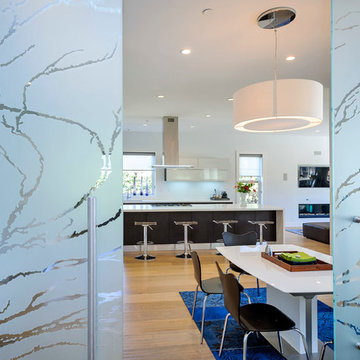 Casali sliding glass doors; Aran Cucine kitchen cabinets