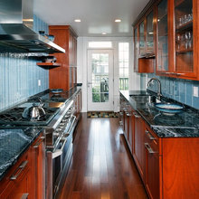 Glass Doors in Kitchen