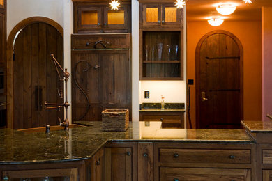 Inspiration for a rustic kitchen remodel in Louisville