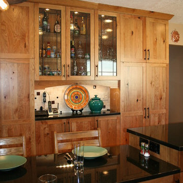Ceiling Height Cabinets with Hutch