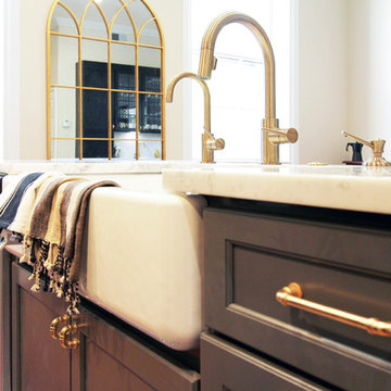 Champagne Bronze Faucet and Gold Pulls