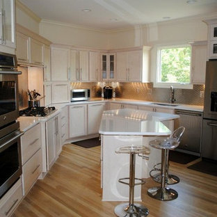 bleached maple kitchen cabinets