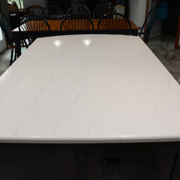 Chantilly, VA White Quartz Kitchen Countertops