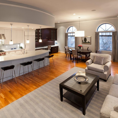Inspiration for a timeless open concept kitchen remodel in Boston
