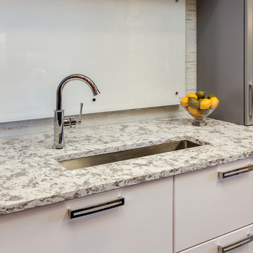 Check out the contemporary sink in this JM Kitchen & Bath's Denver Showroom Kitc