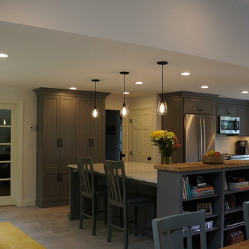 Cheery Open Concept Kitchen