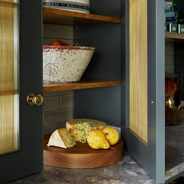 Cheese Cabinet with Brass Grill Doors.