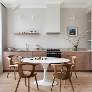 Design ideas for a contemporary kitchen in London.