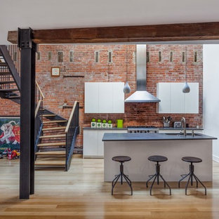 Ideas para cocinas | Fotos de cocinas con suelo de madera clara - Julio