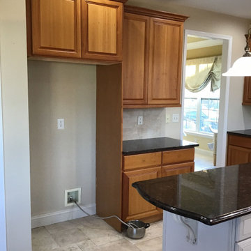 Cherry cabinets finished in Indian River