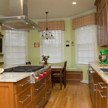 Cherry Kitchen with Green & Red Accents