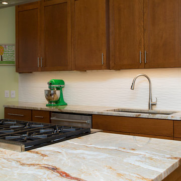 Cherry Kitchen with Green & Red Accents