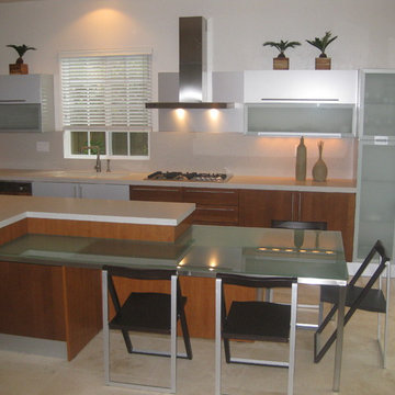 Cherry wood modern kitchen designs