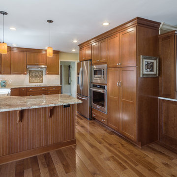 Chester Springs --Traditional Cherry Wood Kitchen