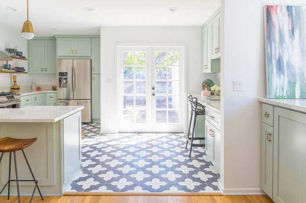 Transitional Kitchen by Black Lacquer Design