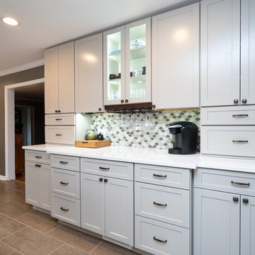 Chic Transitional Grey Kitchen