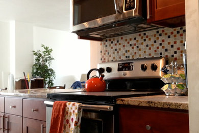Minimalist kitchen photo in Chicago
