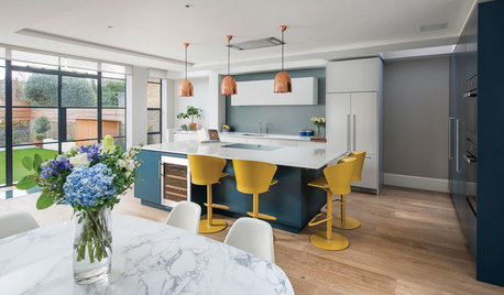 Houzz Tour: A Family Home With a Sunny Open-plan Kitchen