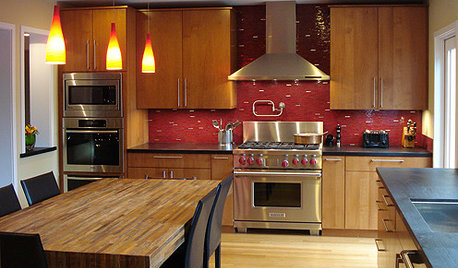 Your Kitchen: Great Backsplashes For Wood Cabinets