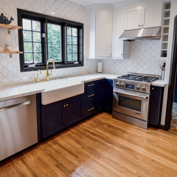 Claremont, CA, A 1929 Colonial Revival Kitchen Remodel with a Coastal Flare