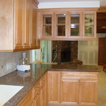 Claremont kitchen, family room, laundry room, & bathroom remodel