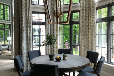 Example of a transitional dining room design in Baltimore