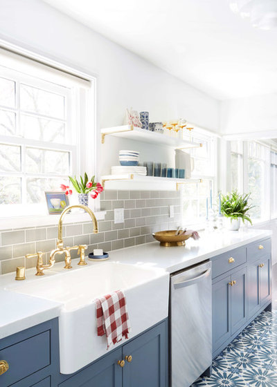 Eclectic Kitchen by Fireclay Tile