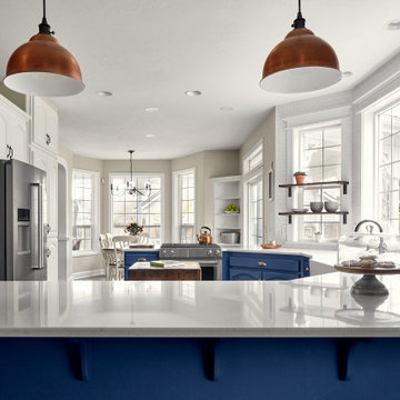 Classic Blue and White Kitchen