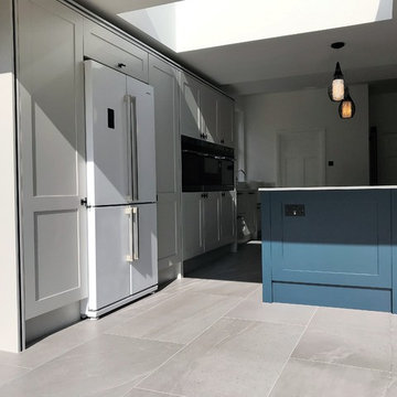 classic Hand Painted Kitchen with Contemporary Detailing.