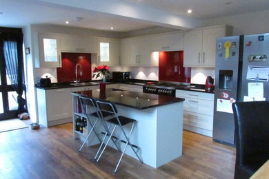 Inspiration for a contemporary kitchen in Kent.