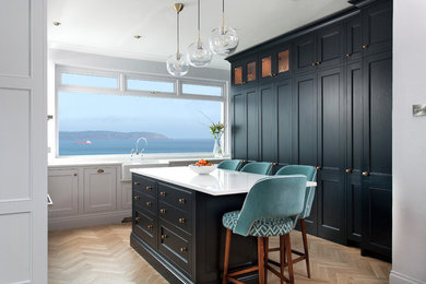 Classic Shaker Style Kitchen in Black Blue