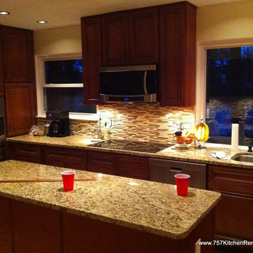 Classic style raised panel kitchen remodeling project