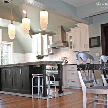 Classic white kitchen.