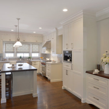 Classic White Kitchen in Southern Westchester