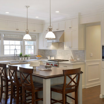 Classic White Kitchen in Southern Westchester