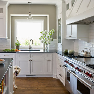 Classic White Kitchen Inspired by Something's Gotta Give