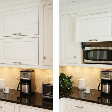 Classic White Kitchen with Pizza Oven