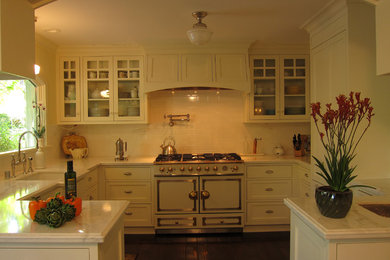 サクラメントにあるトラディショナルスタイルのおしゃれなキッチンの写真