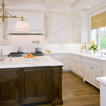 Classicly Styled White Kitchen