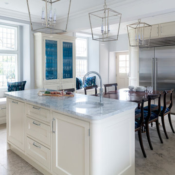 Clean, bright, traditional shaker kitchen