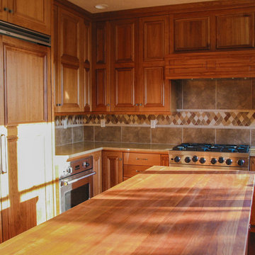 Clear Cherry Cabinets