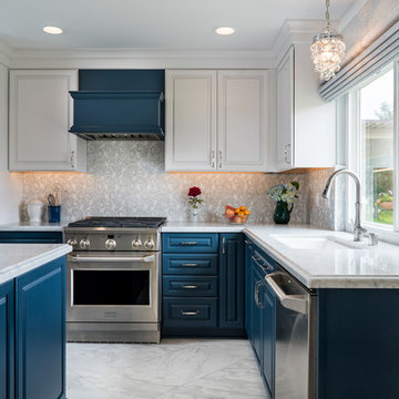 Clients' Favorite Color is Blue: Whole House Remodel in Orange County California