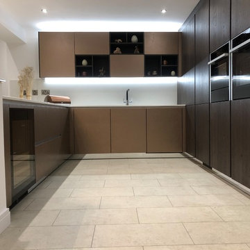 Clients kitchen - Mocha Oak & Bronze