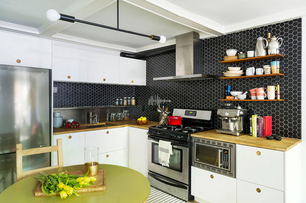 Transitional Kitchen by Urban Pioneering Architecture