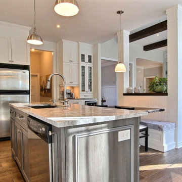 Closer Island View and Custom Dinette