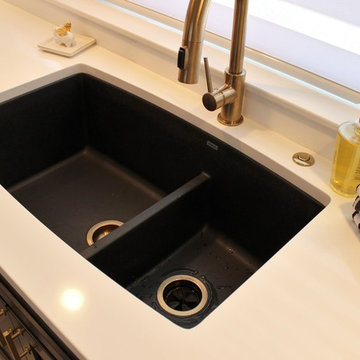 Coal Valley, IL- What's Black & White and Gold All Over? This On-Trend Kitchen